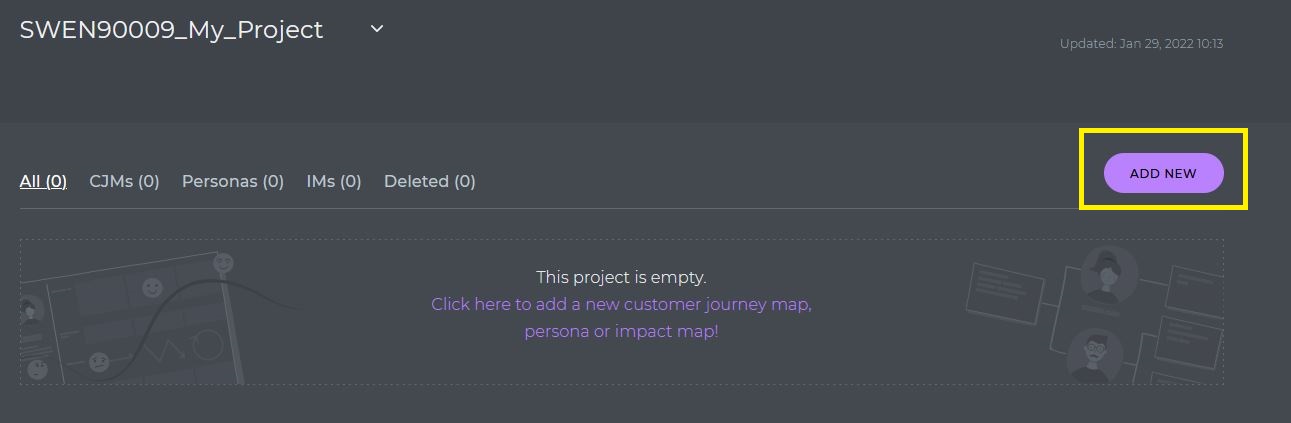 Add a new file in project